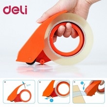 Deli 801 Tape Dispenser Handleiding Verzegeling Tape Snijder Balenpers Carton Sealer Breedte 48mm Verpakker Snijmachine