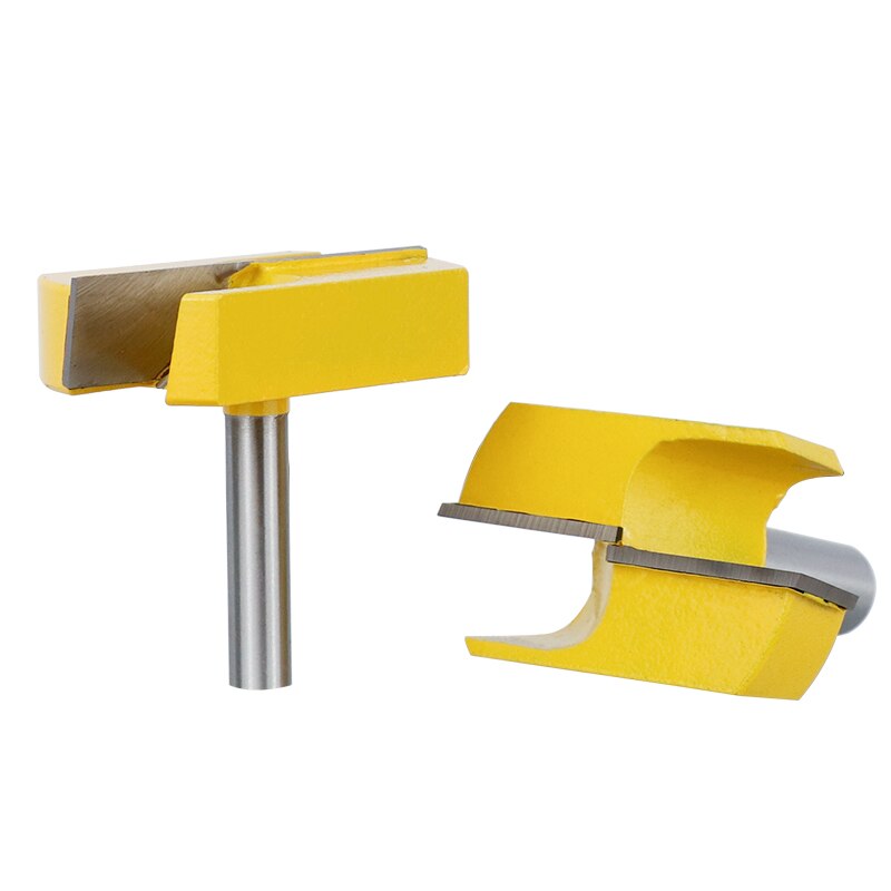 Cleaning Bottom Router Bit Tungsten Router Bit 8mm 1/2 Shank For Woodworking Cutting Diameter Tool Surface Planing Router Bits
