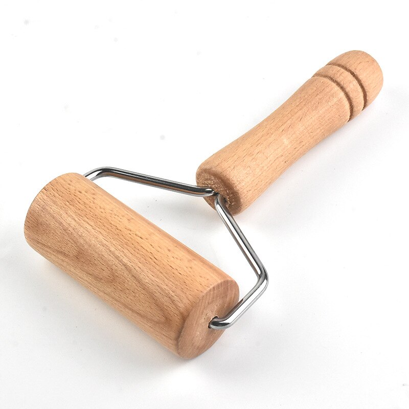 Wooden Rolling Pin, Hand Dough Roller for Pastry, Fondant, Cookie Dough, Chapati, Pasta, Bakery, Pizza. Kitchen tool: 185g