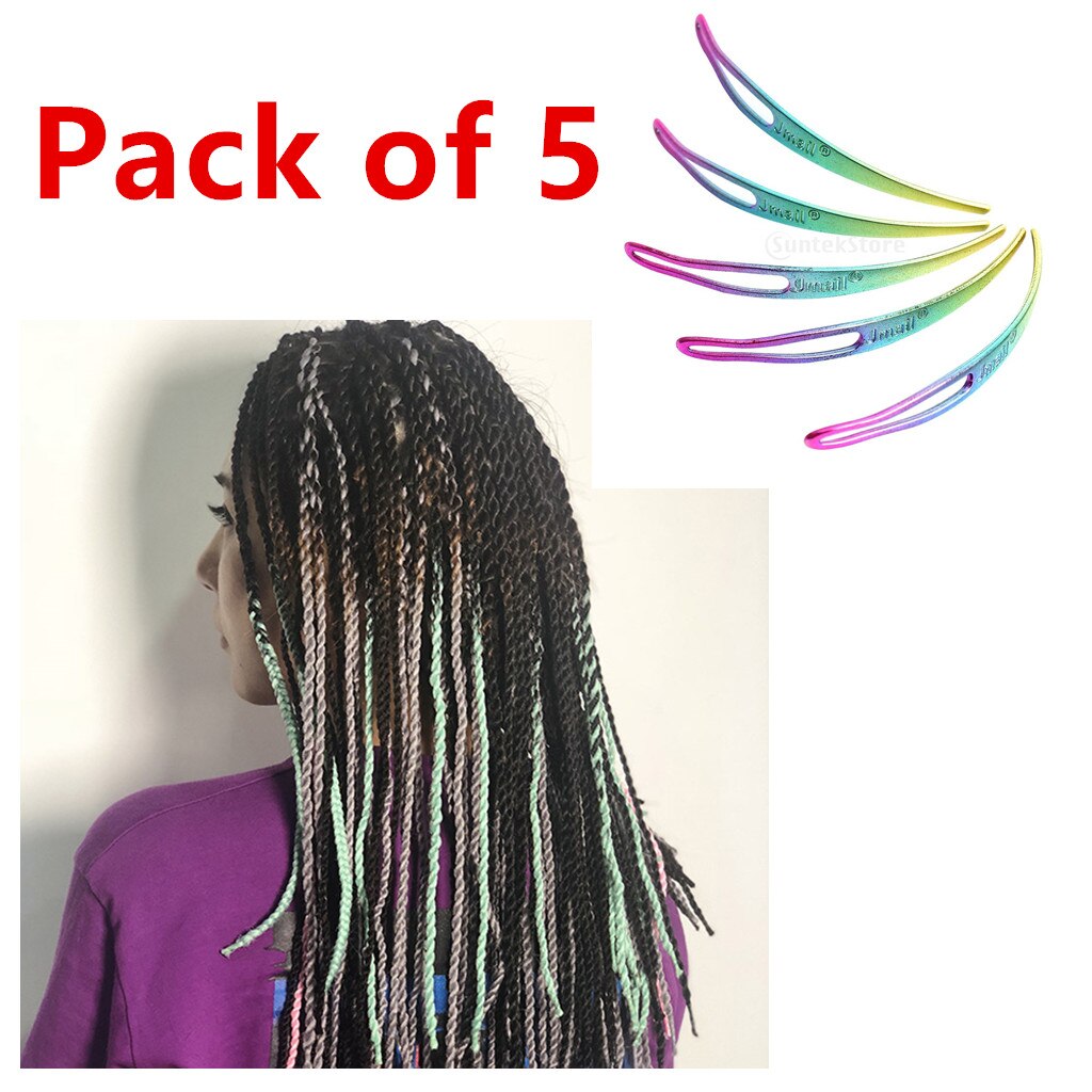 Lot de 5 Dreadlocks, outil de verrouillage pour Locs, interlock ou Sisterlocks