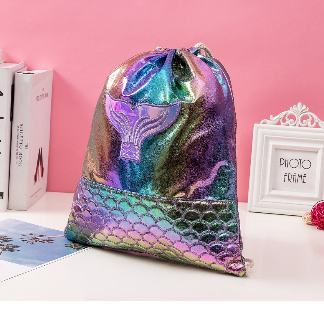 Kordelzug Mini Nette Frauen Rucksack Schnur Rucksack Reise Lagerung Paket Mädchen freundlicher Geburtstag Party Favors: 6001-2