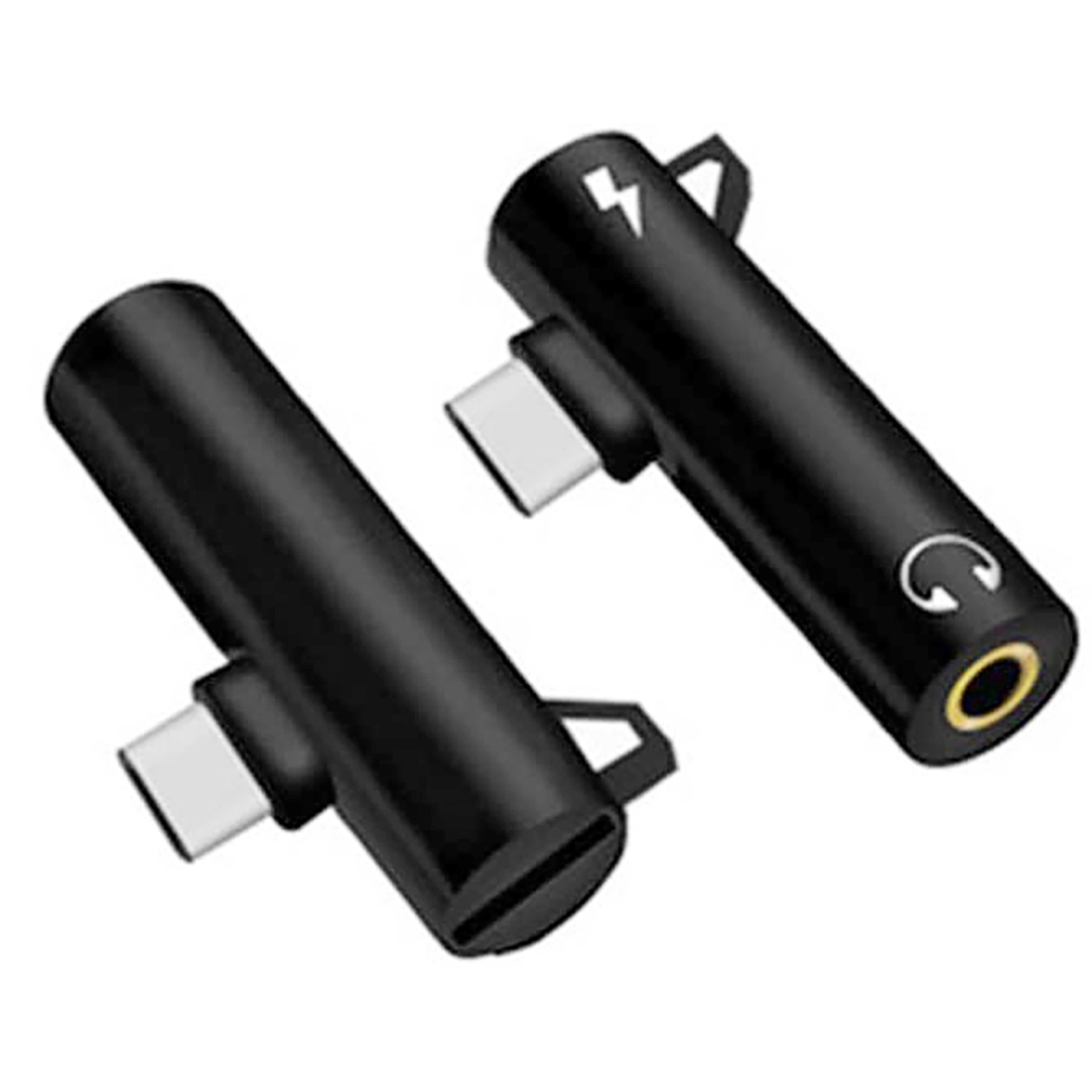 Type-C Audio Adapter Haak Bel Muziek Opladen 2-In-1 3.5Mm Rond Gat Oortelefoon Converter