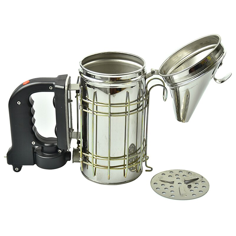 Ahumador eléctrico de abejas para colmena de abejas, ahumador, apicultor, Herramientas de apicultura de acero inoxidable, Material duradero