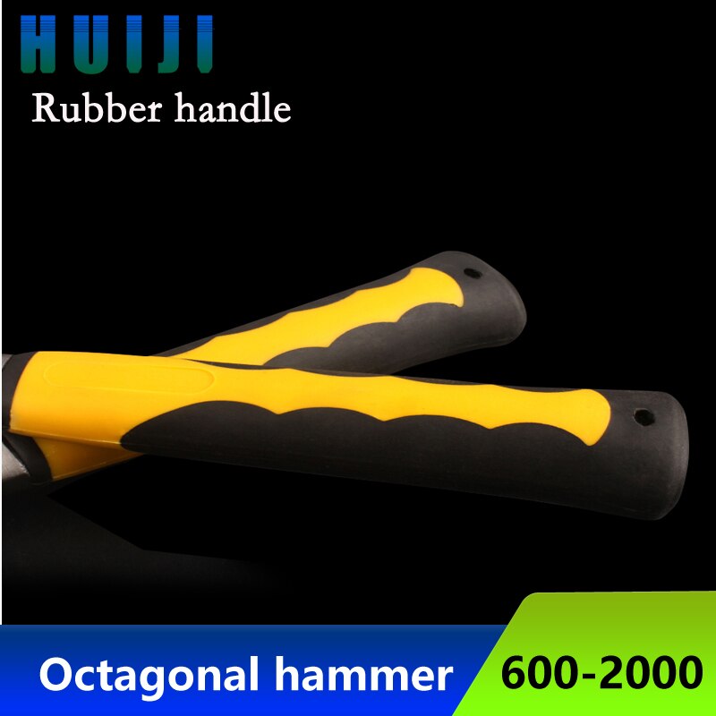 Pure steel octagonal hammer with a hammer and iron hammer to smash the wall with a solid piece of sledgehammer heavy hand hammer