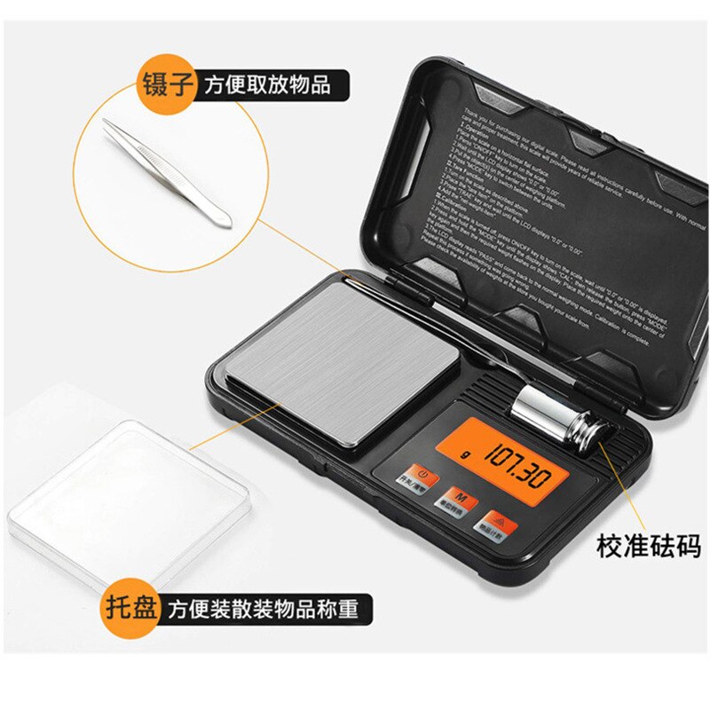 Tool box jewelry scale multi-purpose balance pocket scale mini electronic scale palm scale 0.01 precision portable