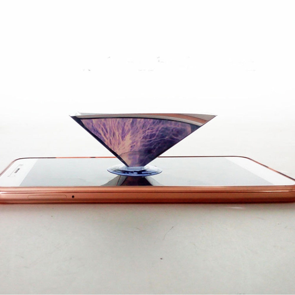 360 graders projektor miniature 3d video display projektor hologram flat-folding video universal til smart telefon