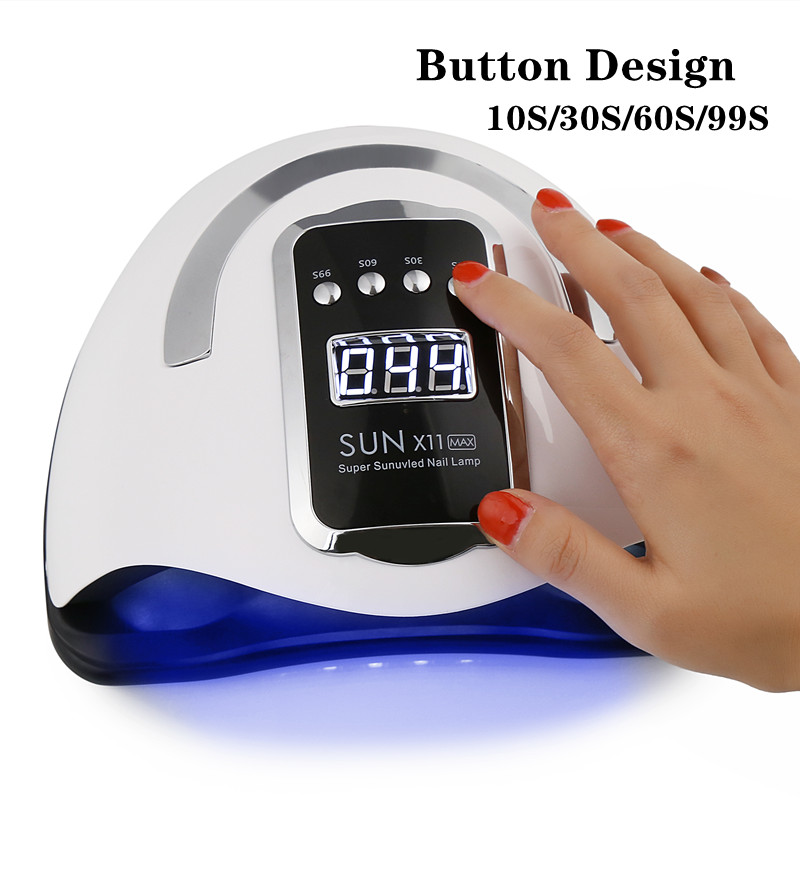 280W SUN X11MAX Nail Dryer Machine 66 LEDs Lamp Quick-drying Gel Polish UV Lamp Timer Auto Sensor Manicure Pedicure Salon Tools