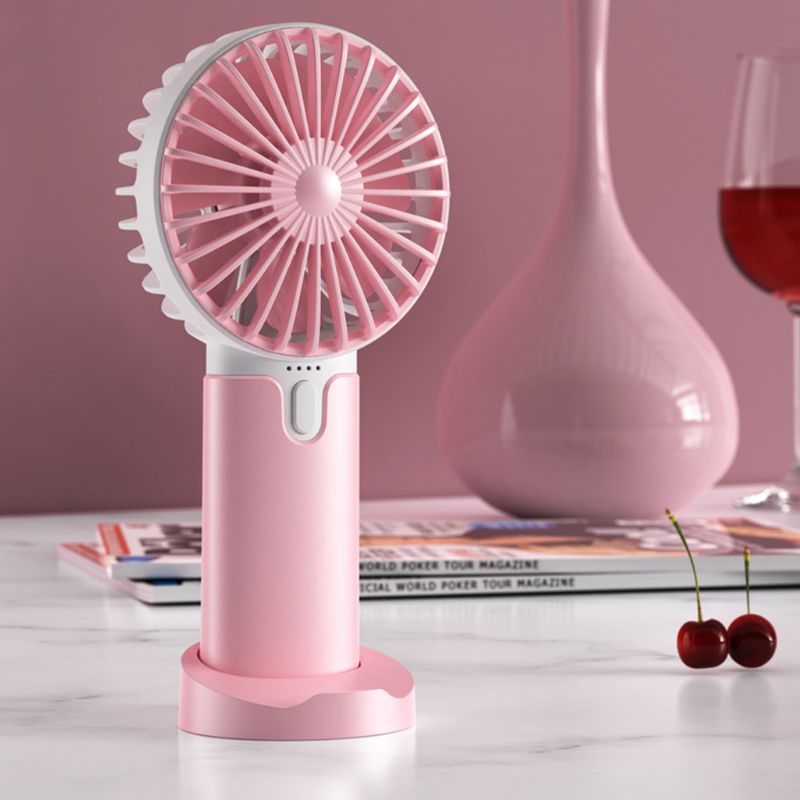 Summer Mini Cooler Handheld USB Portable Fan USB Rechargeable Fan Travel Outdoor Home Office Quiet Desk Fans