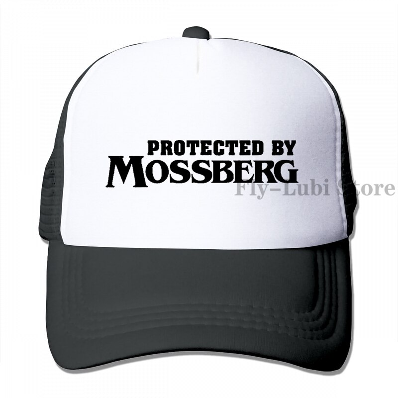 Protected By Mossberg Baseball cap men women Trucker Hats adjustable cap: 3-Black