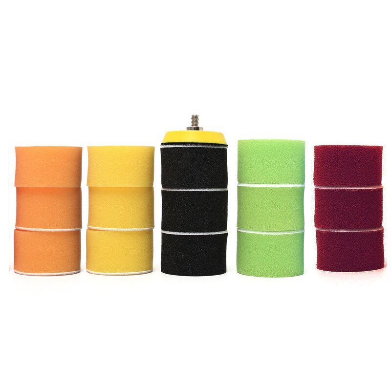 16pcs 2 Inch 50mm Polijsten Buffing Pad Kit voor Auto Polijstmachine Hand Tool Kit Voor Auto Polijstmachine Wax buffer Auto Polijsten Pad Set
