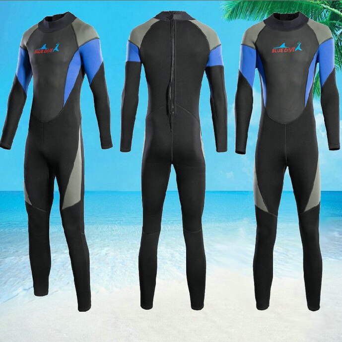 3MM Wetsuit for Men and Women Snorkelsuit Surfwear Sunscreen Diving Suit Winter Swim Creek To Keep Warm Neoprene