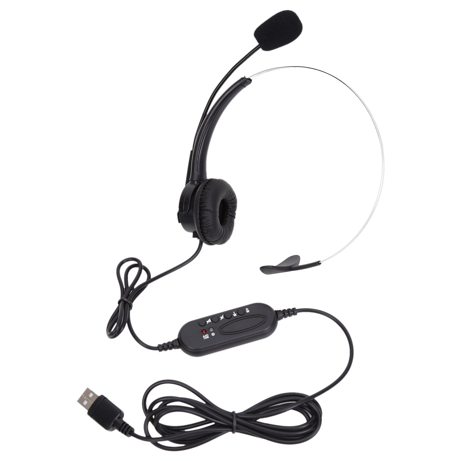 Computer Headset Computer Headphones for Laptop Call Center School and Office Mic Adjustable Headband Phone Headset