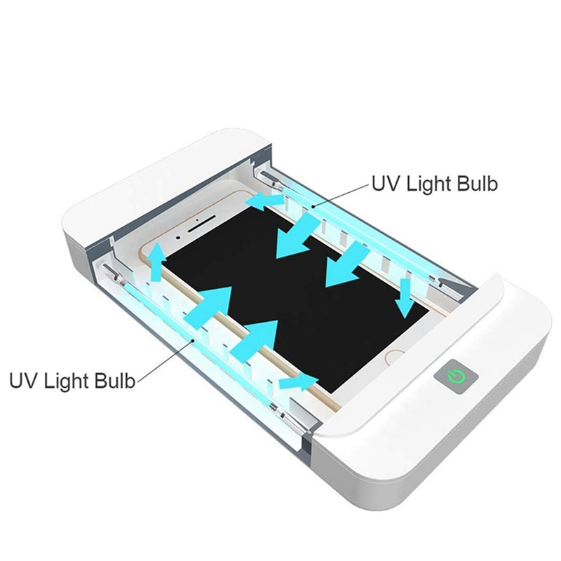 UV Smart Phone Cleaner, Portable Phone Cleaner, Aroma Cleaner, iPhone Cleaner Box with USB Charging Function (For IOS Android Ph