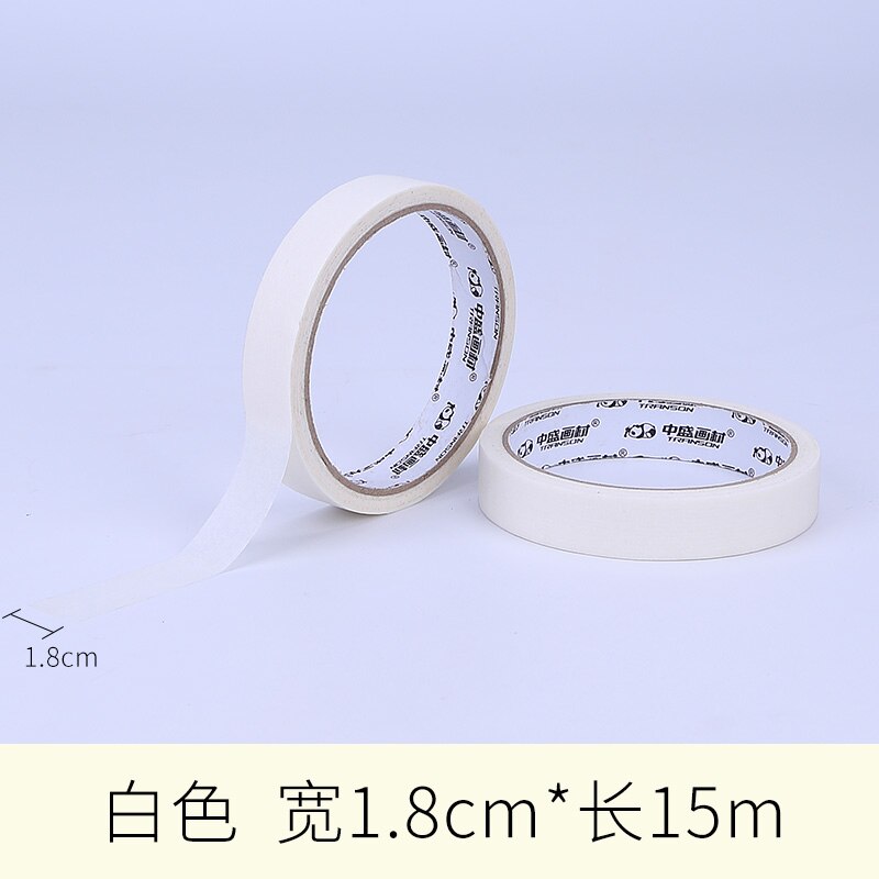 Pure Color Masking Washi Tape Adhesive Tape Stickers DIY Paper Stationery Tapes Art Materials Fasteners Office School Supplies: A