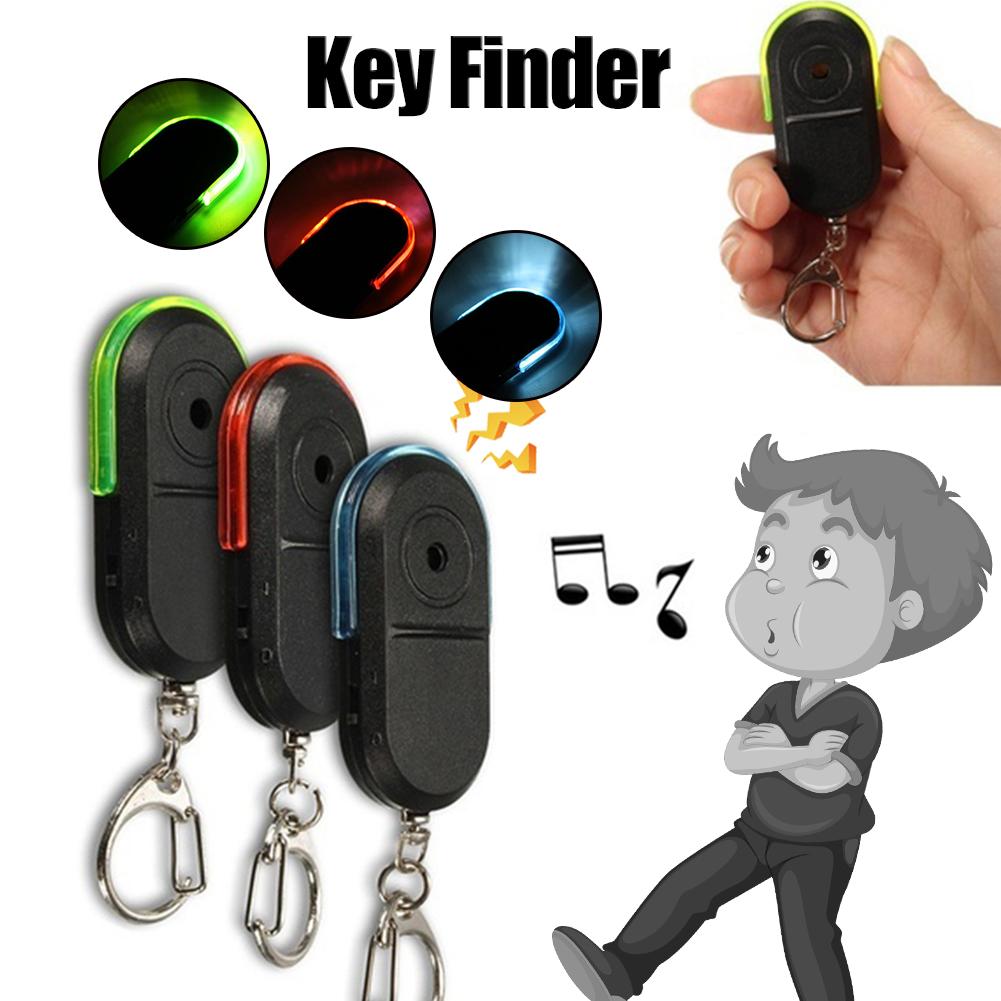 Keychain Finder Anti-Lost Flashlight Keychain Wireless Key Finder Alarm Locator With Sound for Phone Accessories