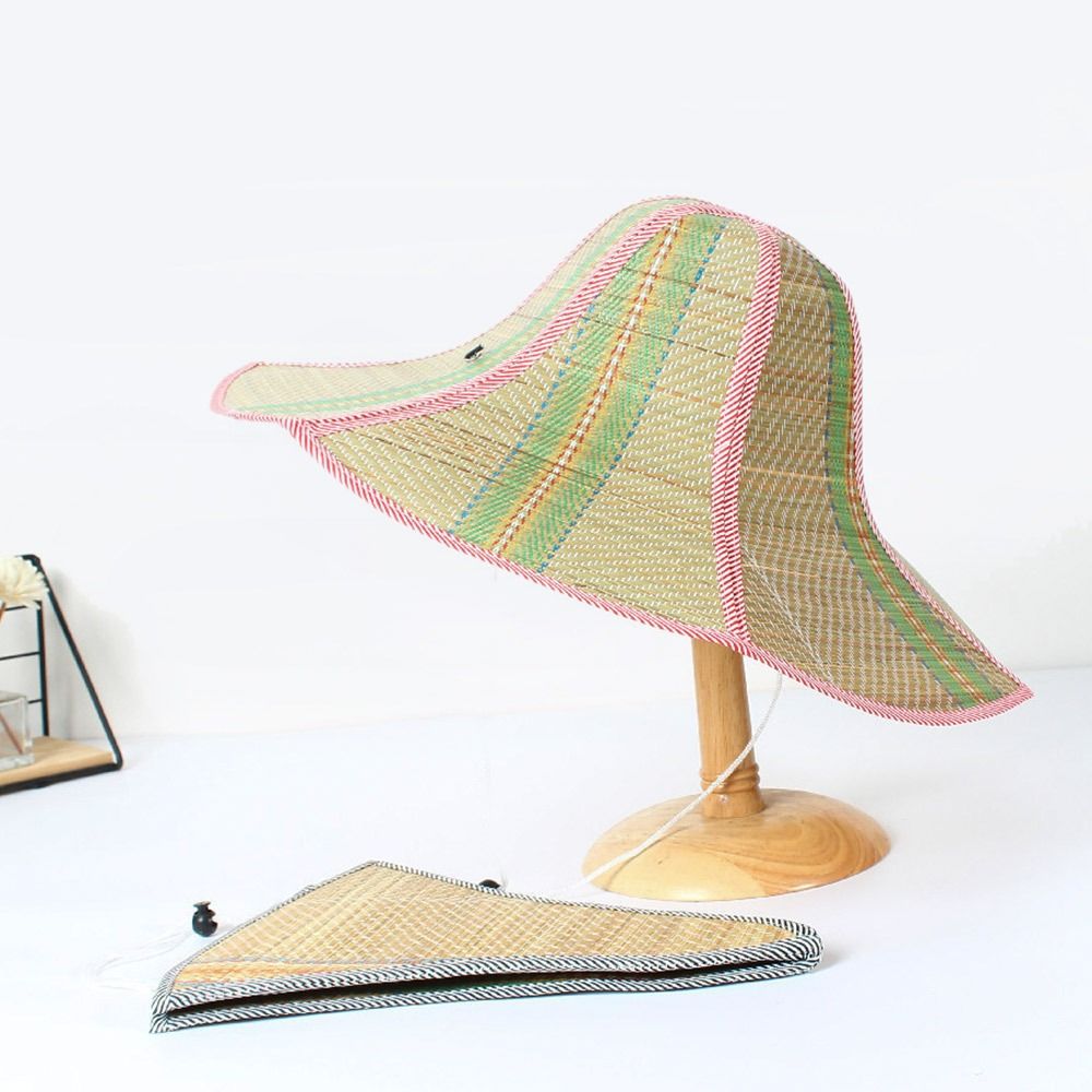 Printemps été femmes parasol chapeaux Anti-UV grandes visières casquette de plage chapeau de soleil chapeau de paille casquette de pêcheur printemps été parasol chapeaux: S / vert militaire