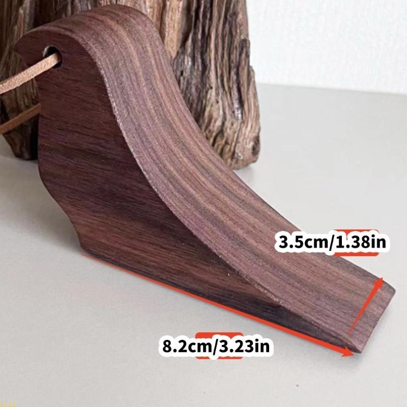 Houten deurwiggen Vogelvorm met draagkoord Kinderveiligheidsdeurstopper Eenvoudige installatie Perfect om deurbewegingen te voorkomen