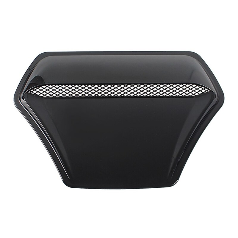 Universal Car Hood Engine Air Outlet Vent Cover Trim Air Flow Intake Cover Decorative Hood Scoop Vent Engine Bonnet: Black