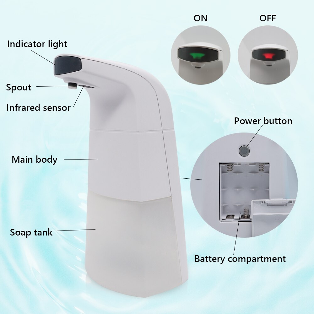 Automatic Foam Soap Dispenser Intelligent foam Touchless Infrared Sensor Induction Liquid Hand Washing Machine