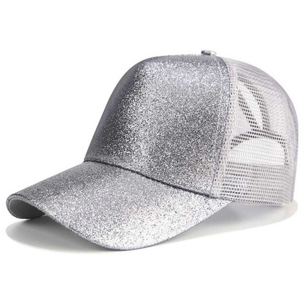 Glitter Paardenstaart Baseball Cap Vrouwen Snapback Vader Hoed Mesh Trucker Caps Messy Bun Zomer Hoed Vrouwelijke Verstelbare Hip Hop Piekte hoed: 10