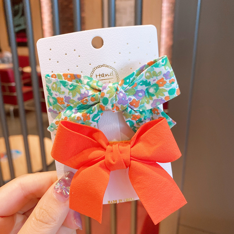 2 Stks/set Bloem Baby Haar Clips Bows Kids Meisje Haar Clip Kinderen Haarspeld Haarspeldjes Haarspeldjes Baby Haar Accessoires: 6