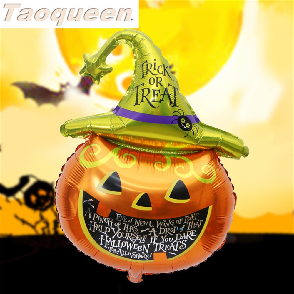 Halloween kurpitsa haamu ilmapallot halloween koristeet folio ilmapallot puhallettavat lelut lepakko halloween juhlatarvikkeet sarjakuva hattu