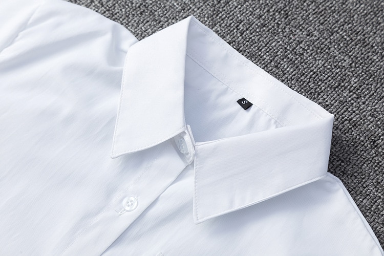 Japansk studerende kortærmet hvid skjorte til piger mellemgymnasium uniformer skolekjole jk uniform top stor størrelse xs -5xl