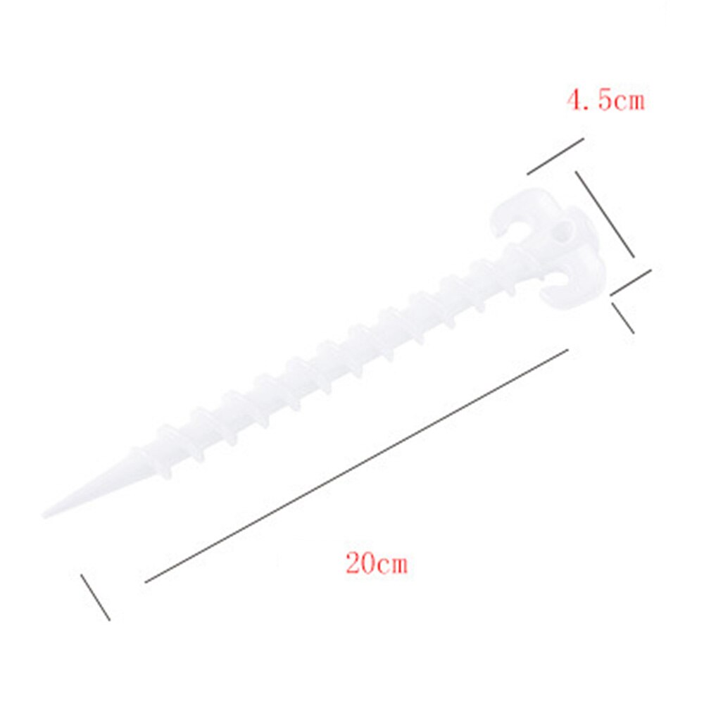 5 pcs/10 pcs Outdoor Lichtgevende Tent Nagels Luifel Grond Schroef Haringen Hoorn Nagels Klimmen Plastic Nagels Tent Accessoires