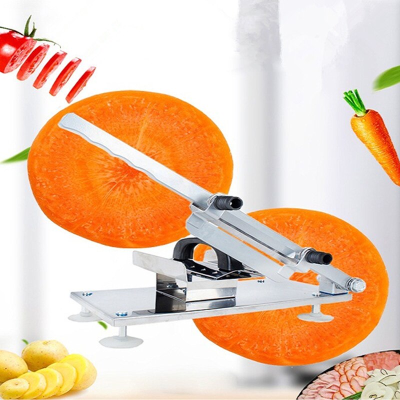 Haushalt Hand Lebensmittel Obst Schneidemaschine Lamm Rindfleisch Schneidemaschine Gefrorene Fleisch Schneiden Maschine Hammel rollen Cutter Einstellbare Dicke Junge