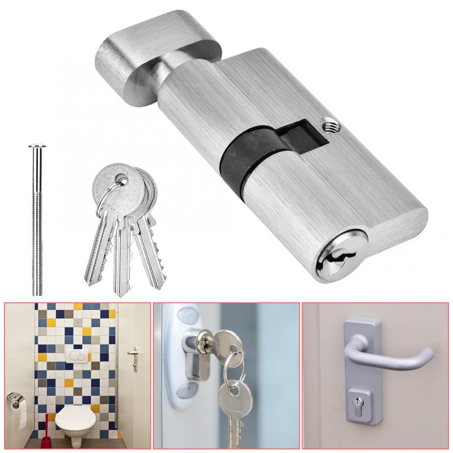 65mm Copper Single Open Lock Cylinder Wooden Bedroom Door Lock Cylinder with Keys cerradura puerta