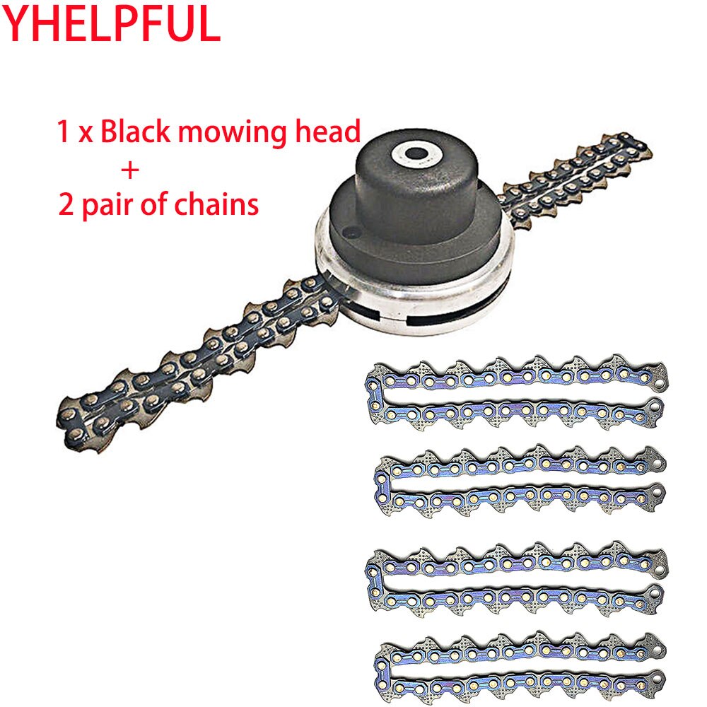 Trimmer head coil chain brush cutter garden grass trimmer head chain mower: Thread type3