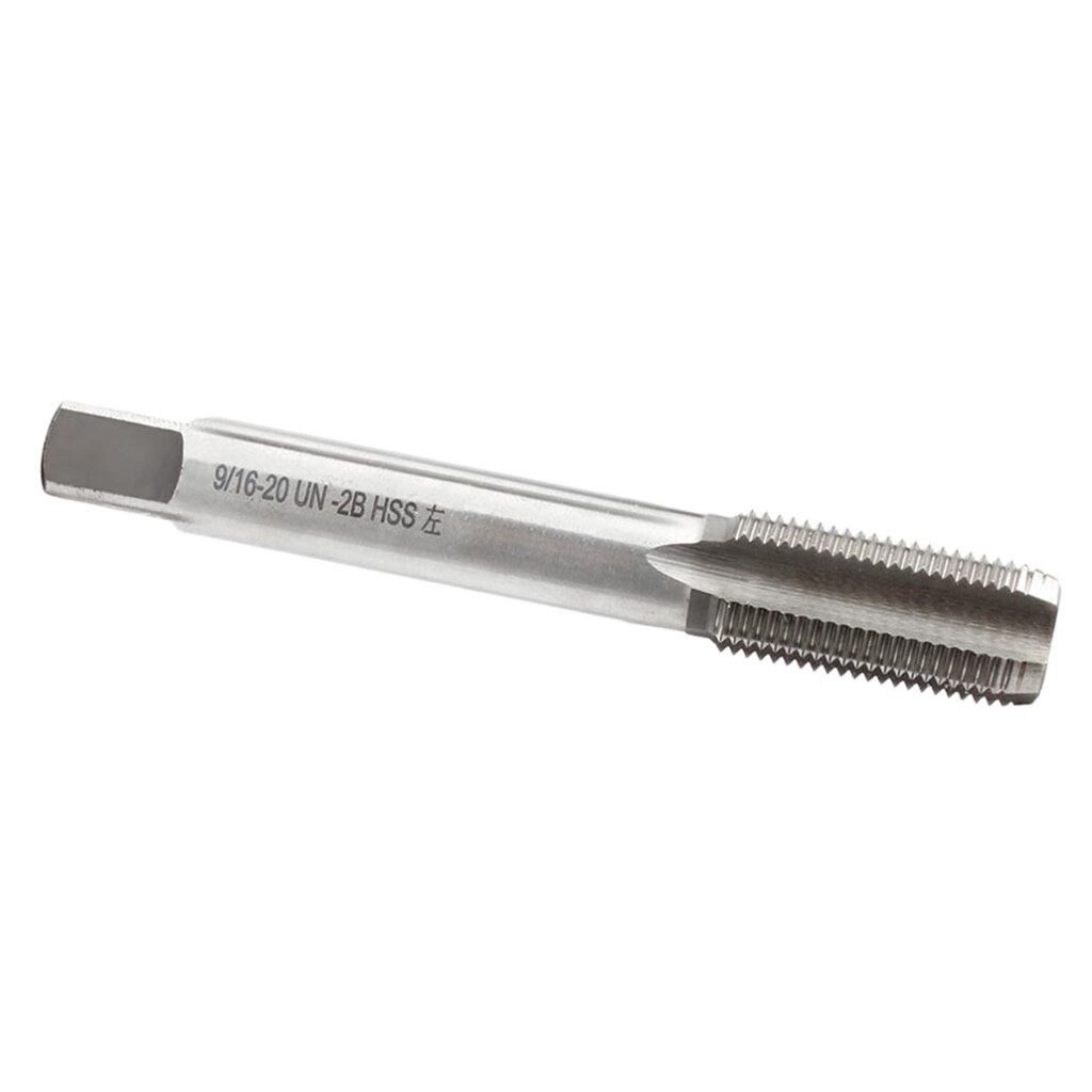 9/16 -20 Right / Left Hand Thread Tap for Bike Crank Repair Tool- HSS: Silver Left