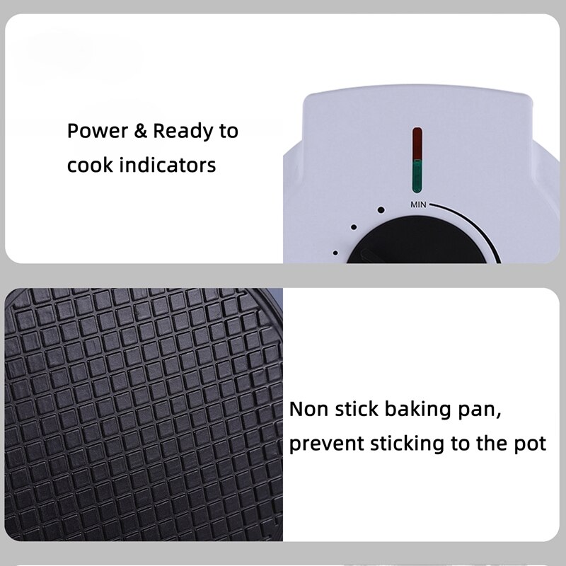 Elektrische Krokante Loempia Maker Omelet Sandwich Ijzer Crêpe Bakpan Wafel Pannenkoek Diy Ijsje Machine