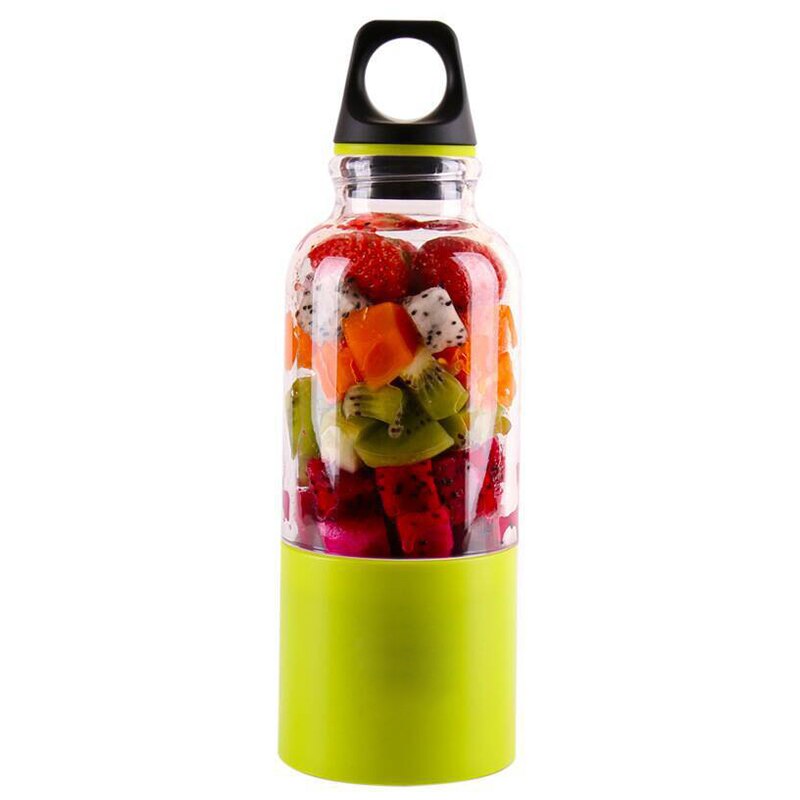 Juicepresser blender elektrisk kjøkkenmikser juicer fruktkopp liten bærbar mini food prosessor 45 sekunder rask juice: Grønn