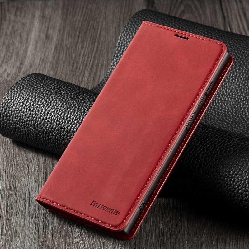 Dla Samsung Galaxy S10 5G przypadku odwróć portfel magnetyczny pokrywa dla Samsung S10 Plus E S10E Lite przypadku luksusowe skórzane etui na telefony Coque: For Samsung S10 Lite / Red