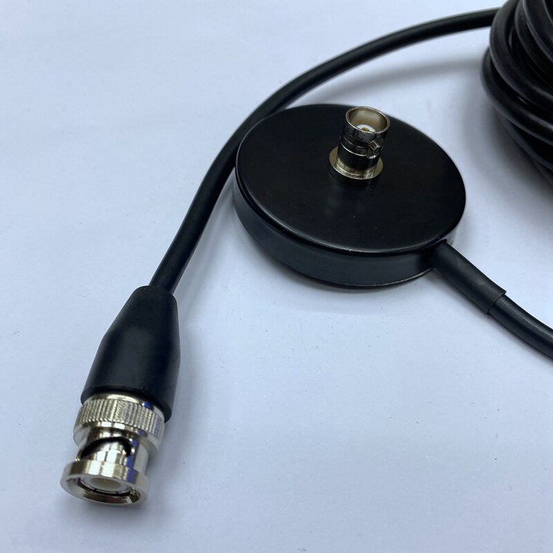 FULL-Magnet Antenna Mount 5M Feeder Cable with BNC Connector for Car Mobile Transceiver Car Antenna