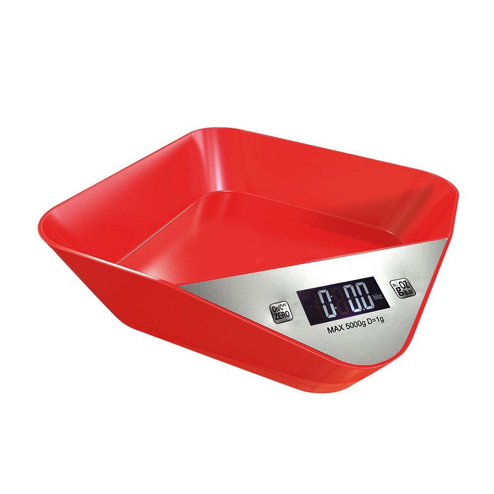 Balance électronique intégrée de haute précision, 5kg, pour la cuisson des aliments: Rouge