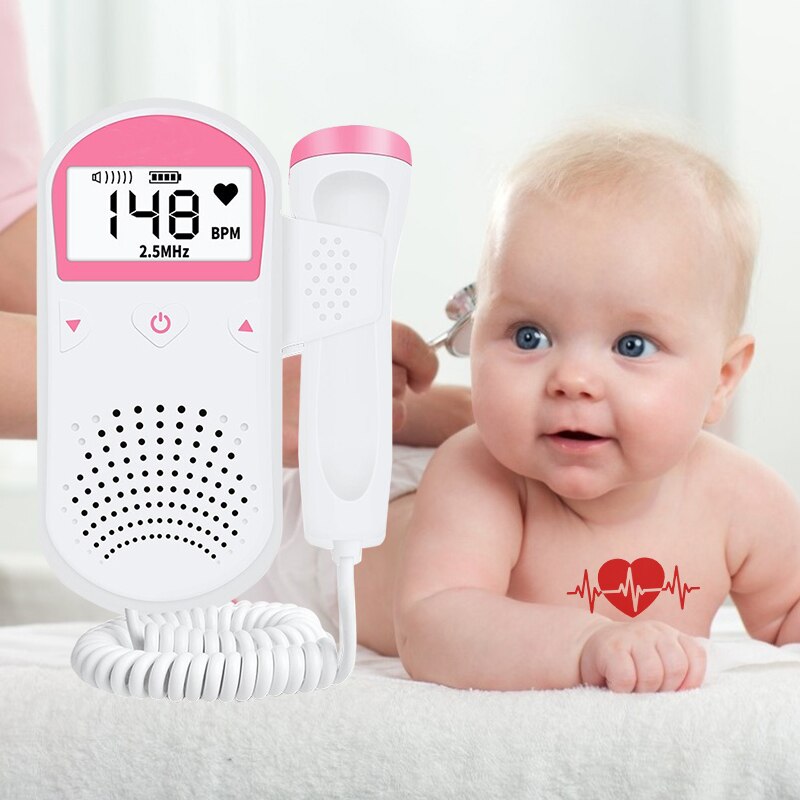 Dispositivo de monitoreo Fetal de sonido cardíaco para mujeres embarazadas, Monitor de ritmo cardíaco Fetal para escuchar a mujeres embarazadas
