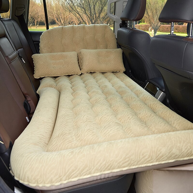 Oppustelig suv bil luftmadras holdbar bil bagsædebetræk bil luftmadras rejseseng fugtsikker campingmadras