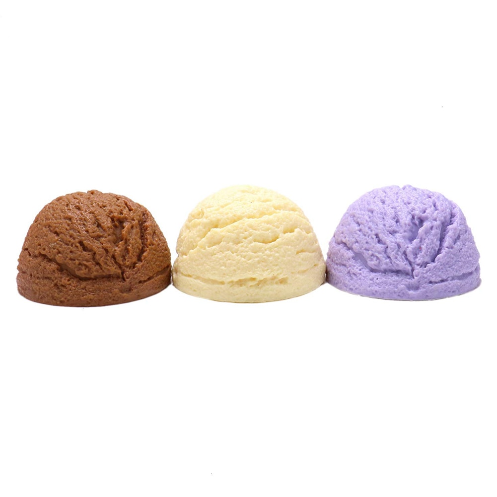 3 Pcs Kunstmatige Ijs Ballen Realistische Simulatie Voedsel Desserts Nep Ijs Model Winkels Decoratie Foto Props