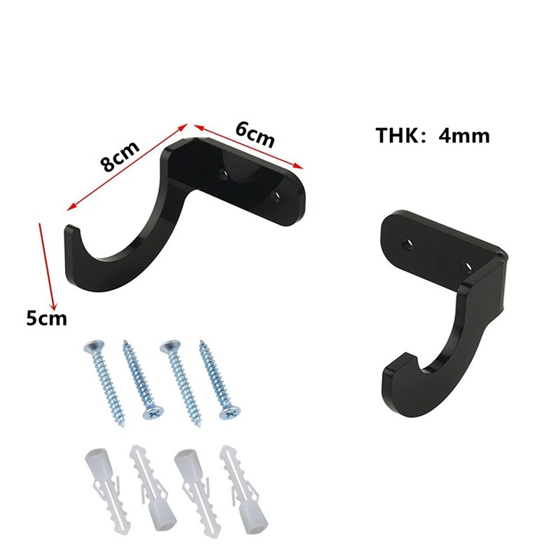 Bate de béisbol de montaje en pared Horizontal-resistente bate de acrílico-se adapta a cualquier bates de béisbol o Softball