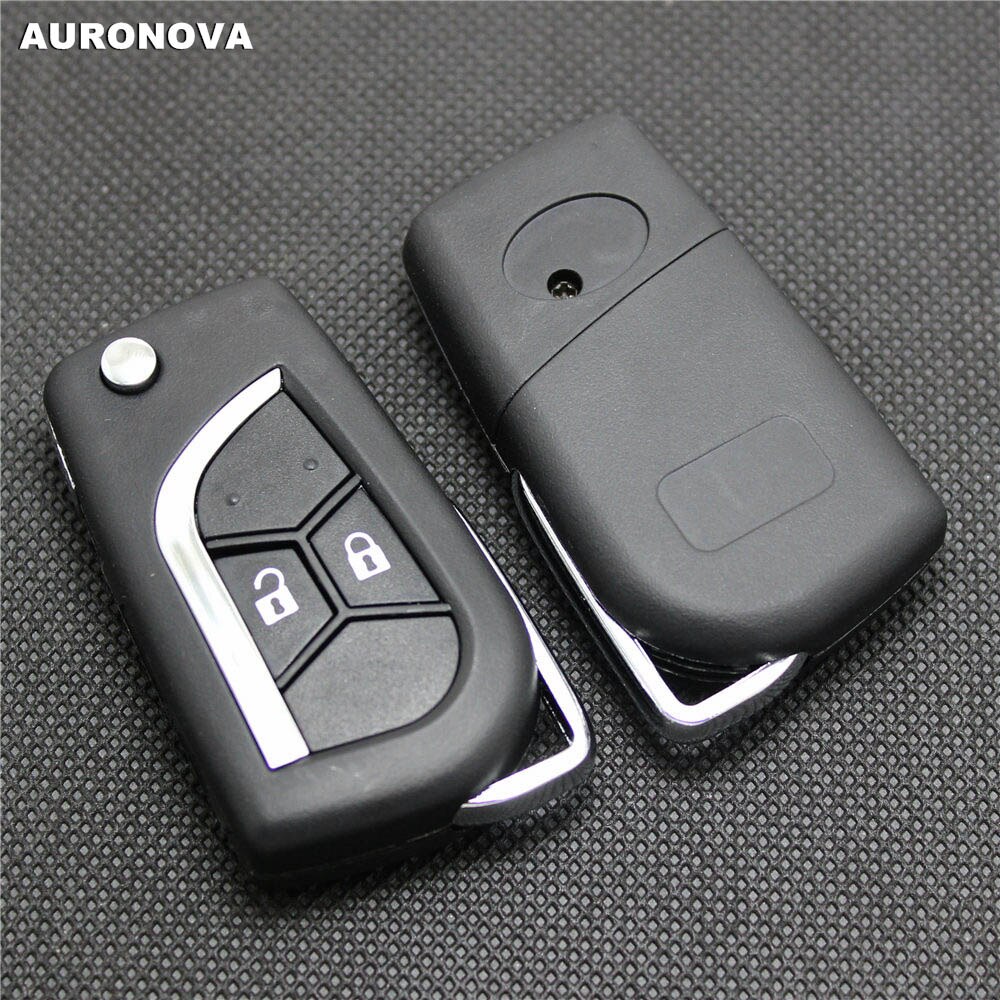 AURONOVA Upgrade Flip Folding Key Shell voor JAC Tojoy RS J3 J6 2 Knoppen Gewijzigd Afstandsbediening Autosleutel Geval