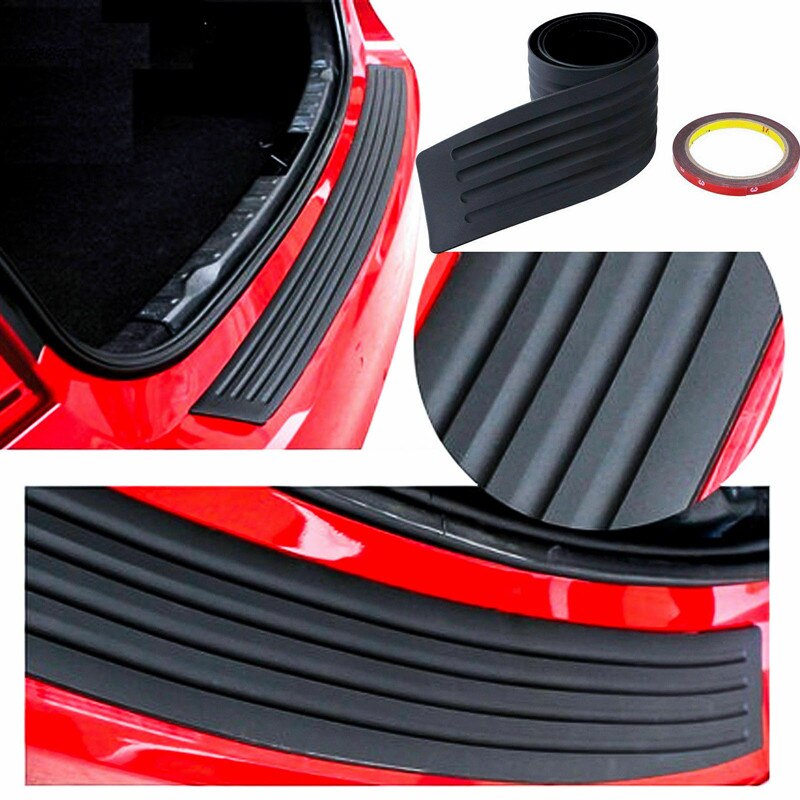 Adhesivo para maletero de coche SUV, Protector de umbral de puerta para parte trasera de carrocería, parachoques, barra de rascar, Protector, embellecedor, cubierta de goma, cinta protectora, alfombrilla de estilo de coche