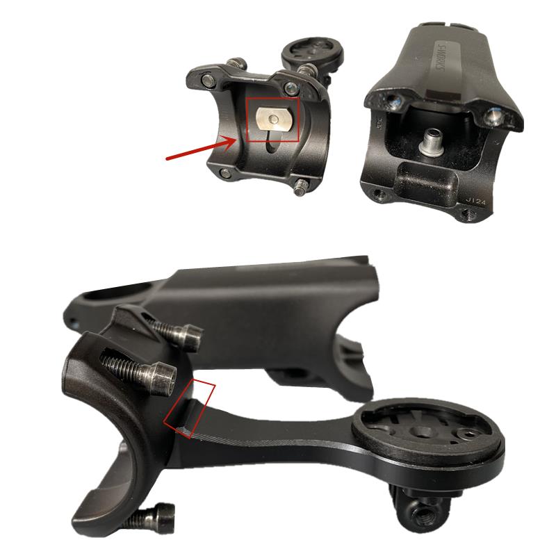VENGE SL7 Fahrrad Lenker Messgerät Halfter Mit Lange Mutter Elliptischen See Gelten Garmin XOSS Wahoo Bryton S-funktioniert Meter Halterung