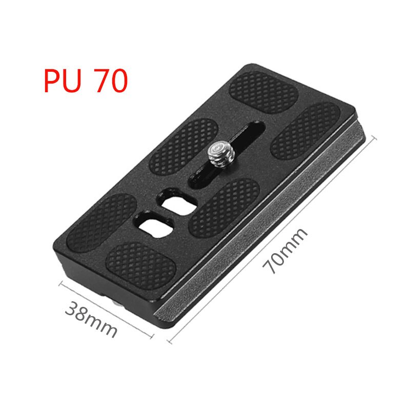 PU series Aluminum Alloy Tripod Head Quick Release Plate PU40 PU50 PU60 PU70 P100 With 1/4 inch Mounting Screw for SLR camera: PU 70