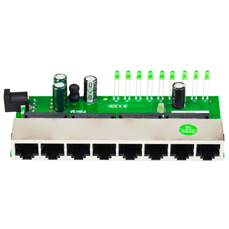 8 Port POE Switch Ethernet with 90W Power Adapter for Network IP Cameras or Wireless PoE Splitter for CCTV EU Plug