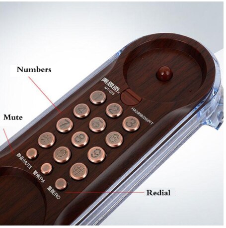 Wall Mounted Telephone Corded Phone Landline Antique Retro Telephones For Home O