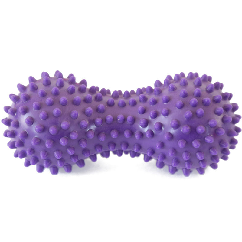 Peanut Massage Ball Spiky Trigger Point Relief Muscle Pain Stress Therapy Health Care Foot Hand Gym Relex Apparatus Soft Fitness: Purple