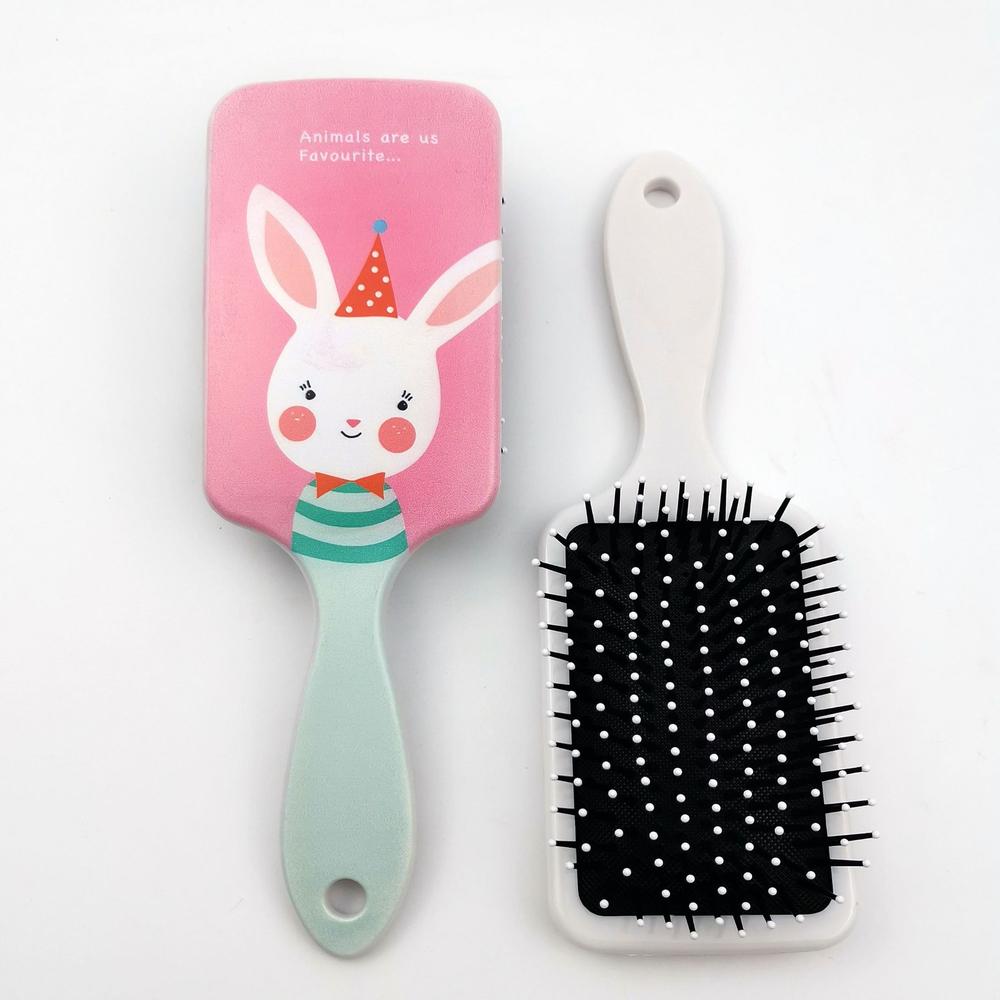 Haar Kamm Entwirren Haar Pinsel Detangle Salon Friseur Gerade Lockiges Haar Kamm Paddel Pinsel Haar Pinsel: Grau