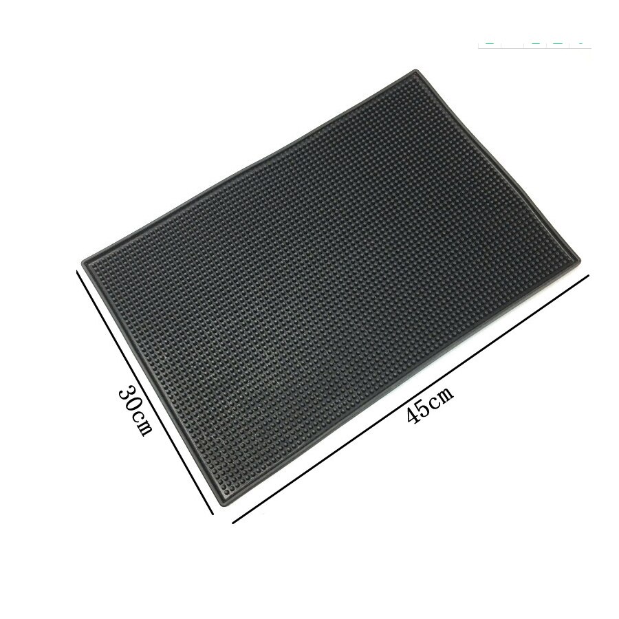 OEM service soft eco-friendly silicone PVC rubber bar mat: 30-45cm